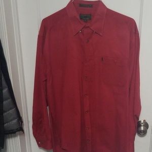 Red dress shirt